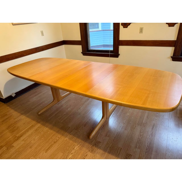1970s Skovby Danish Modern Sculpted Extension Dining Table For Sale - Image 5 of 5