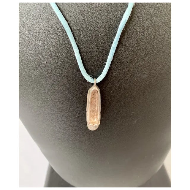 Boho Chic 1970s Sterling Ballet Slipper Necklace For Sale - Image 3 of 9