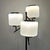 Metal Three-Light Floor Lamp attributed to Stilnovo, Italy, 1950s For Sale - Image 7 of 9