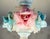 1977 Vetreria Artistica Stefano Murano 36” Pastel Opalescent Floral Chandelier For Sale - Image 6 of 17