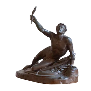 The Marathon Soldier Bronze Sculpture from Founder Ferdinand Barbedienne