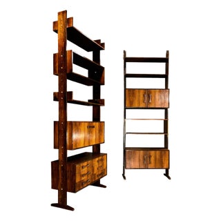 Modular Brazilian Rosewood Shelving Units by Ernesto Hauner, Brazil, 1960s - Lot 182 For Sale