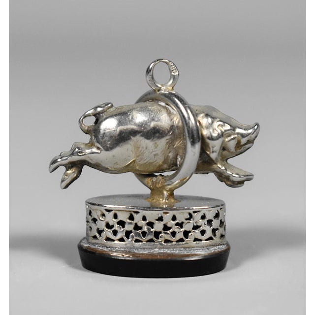 Miniature Silver Pigs & Wild Boar, 1990s, Set of 6 For Sale - Image 3 of 17