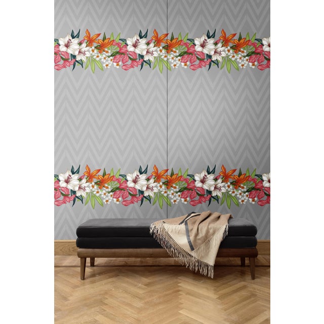 This decorative fabric comes in the form of boiserie over a wooden honeycomb panel measuring 135 cm by 200 cm tall. The...