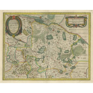 Antique Map of the Duchy of Lüneburg, Lower Saxony, Germany For Sale