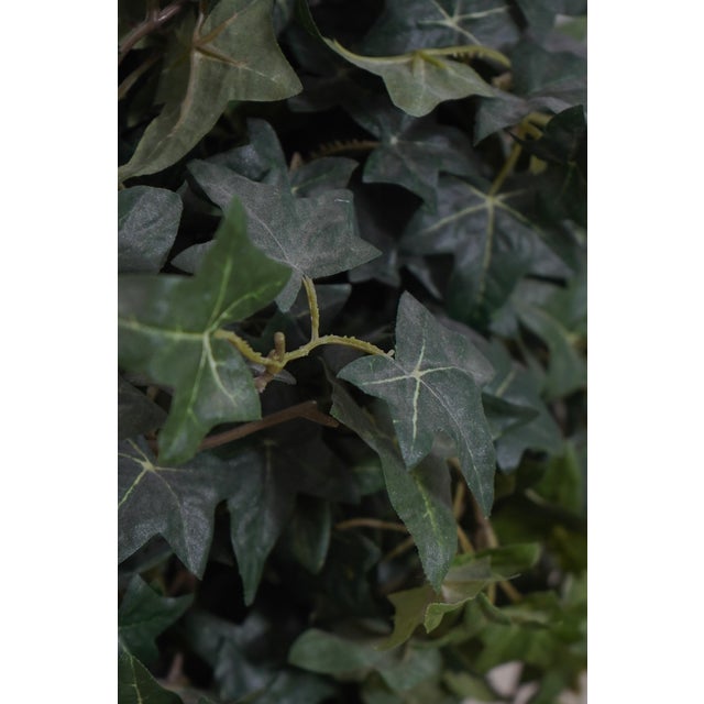 1990s Pair Faux Topiary Plants in Classical Composite Pots For Sale - Image 5 of 10