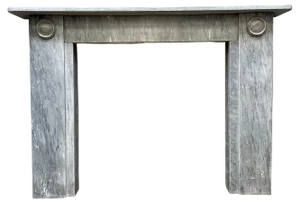 Antique English Regency Fireplace Mantel in Marble, 1810