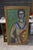 - Large ceramic Mosaic Artwork/ Wall Art of a Roman Warrior 1960s 1970s - Mounted in a wooden gold leaf frame 136cm H 75.5...