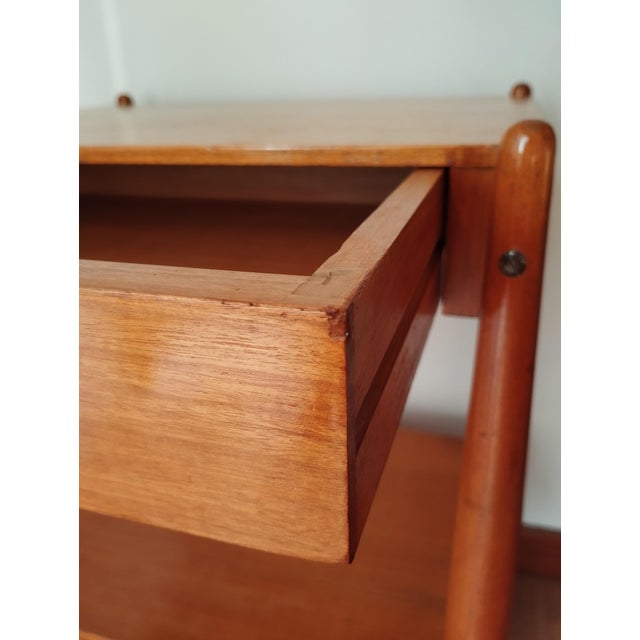 Tan Coffee Table with Drawer from Fratelli Reguitti, 1960s For Sale - Image 8 of 15