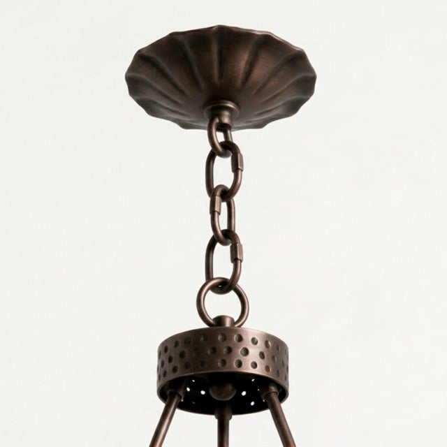 Vintage Brutalist Lamp with Art Deco Influences, 1950s For Sale - Image 9 of 17