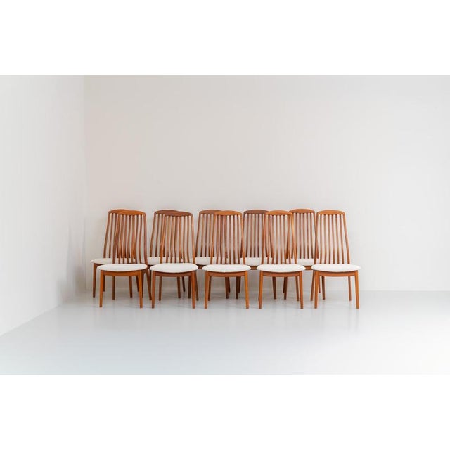 Dining Chairs from Schou Andersen, Denmark, 1950s, Set of 10 For Sale - Image 12 of 12