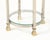 Mid-Century Modern Maison Jansen Style 3 Tier Steel and Brass Side Table For Sale - Image 3 of 15