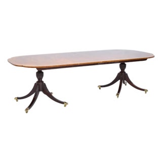 Baker Historic Charleston Collection Mahogany Expanding Dining Table With 2 Leaves For Sale