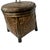 Late 20th Century Vintage Bamboo and Woven Rattan Storage Basket For Sale - Image 5 of 8