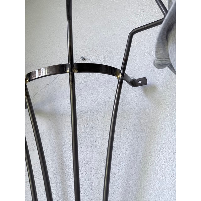Zigzag Wall-Mounted Coat Rack in Metal and Brass, 1960s For Sale - Image 12 of 18