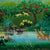 Vintage Haitian Painting of a Jungle Scene With Animals For Sale In West Palm - Image 6 of 11