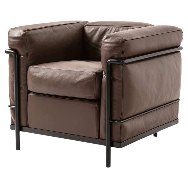 Metal Small Grand Confort Armchair by Le Corbusier for Cassina For Sale - Image 7 of 7