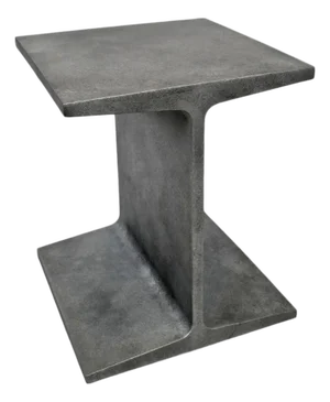 Industrial Modern Steel Beam Slice Side Table