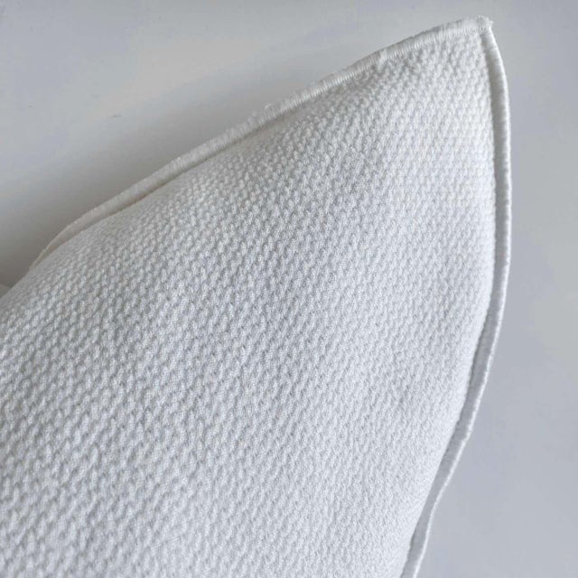 Mid-Century Modern Fromentera French Linen Accent Pillow With Insert For Sale - Image 3 of 5