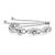 Contemporary .925 Sterling Silver Diamond Accent Interlocking Infinity and Heart 4”-10” Adjustable Bolo Tennis Bolo Bracelet (H-I Color, I2-I3 Clarity) For Sale - Image 3 of 6