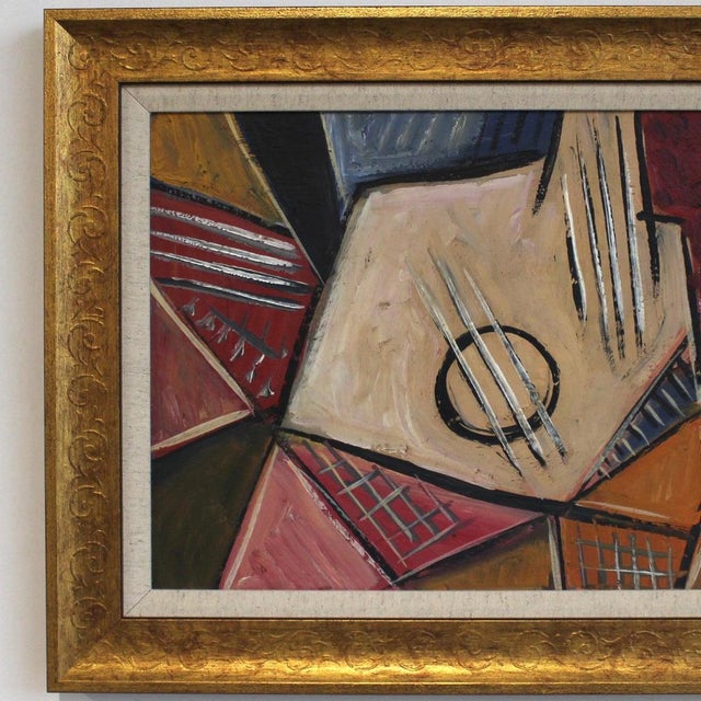 Postwar European Artist, The Vanguard Series Nr. XXVII Abstract Composition, 1950s-1970s, Oil on Board, Framed For Sale - Image 3 of 12