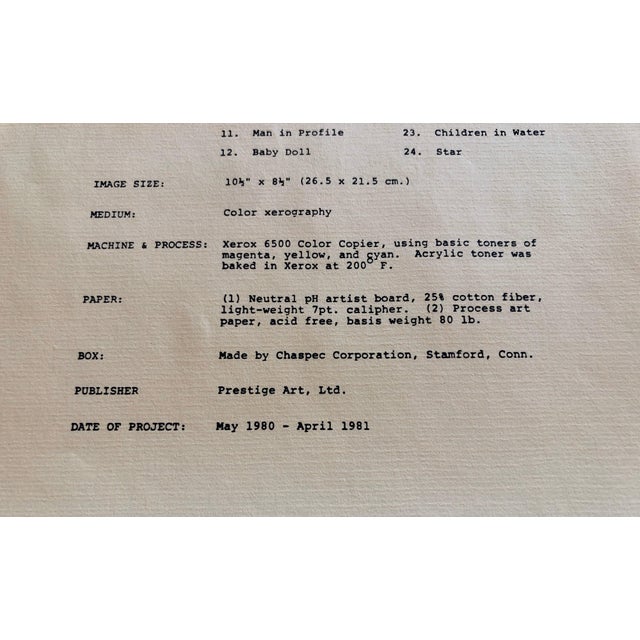 Blue Leslie Schiff, Seasons 1981 Photo Color Copier Print Photograph Museum Collected Art Xerography, 1980-1981 For Sale - Image 8 of 9