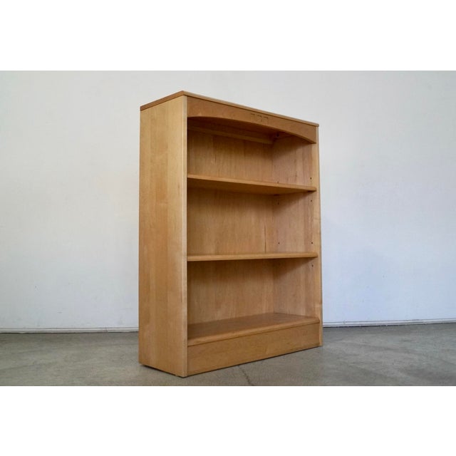 1990s 1990’s Postmodern Solid Maple Ethan Allen Bookcase For Sale - Image 5 of 12