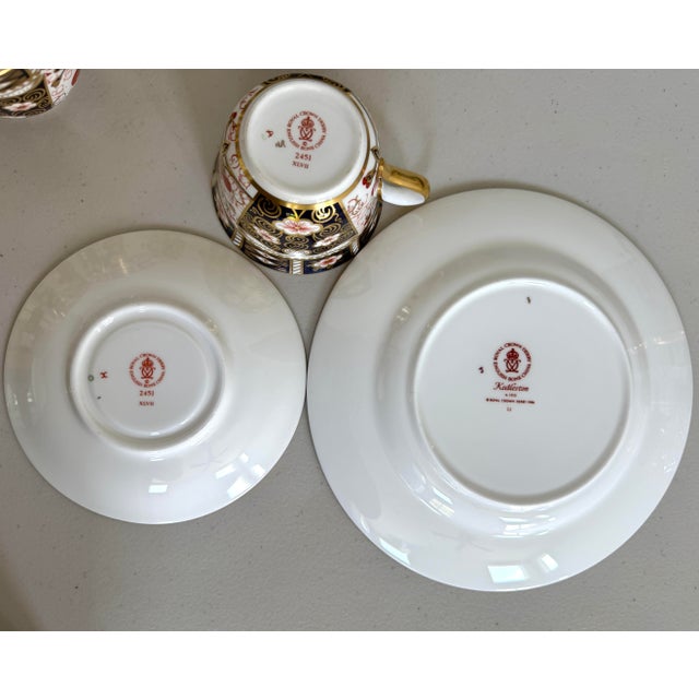 White Curated Royal Crown Derby Mix-and-Match Tea Service for 12 - 36 pcs For Sale - Image 8 of 12