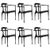 Mid-Century Modern Black Gaulino Spanish Easy Chairs by Oscar Tusquets, 2010, Set of 6 For Sale - Image 10 of 10