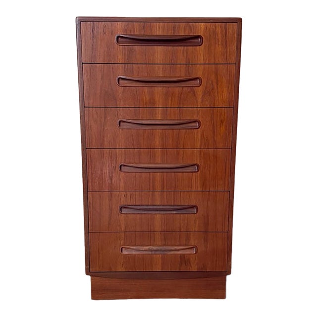 Vintage 1960s Teak G Plan "Fresco" Tallboy Chest Dresser For Sale