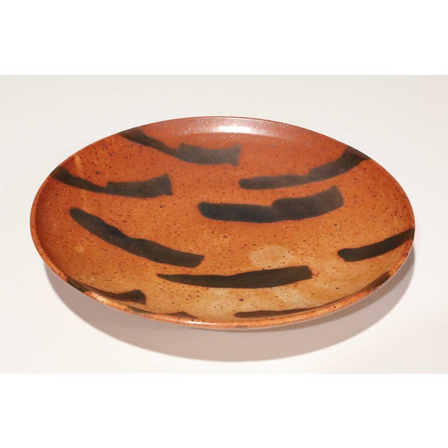 Mid 20th Century Mid Century Modern Warren MacKenzie Large Ceramic Platter For Sale In Dallas - Image 6 of 7