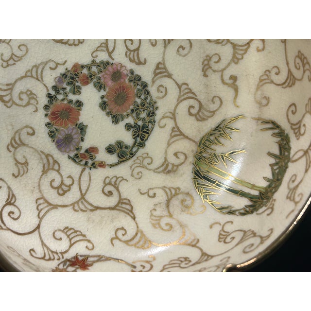 Late 18th Century Antique Japanese Meiji Satsuma Lobed Bowl - Signed Kozan (Mitsuyama For Sale - Image 5 of 9