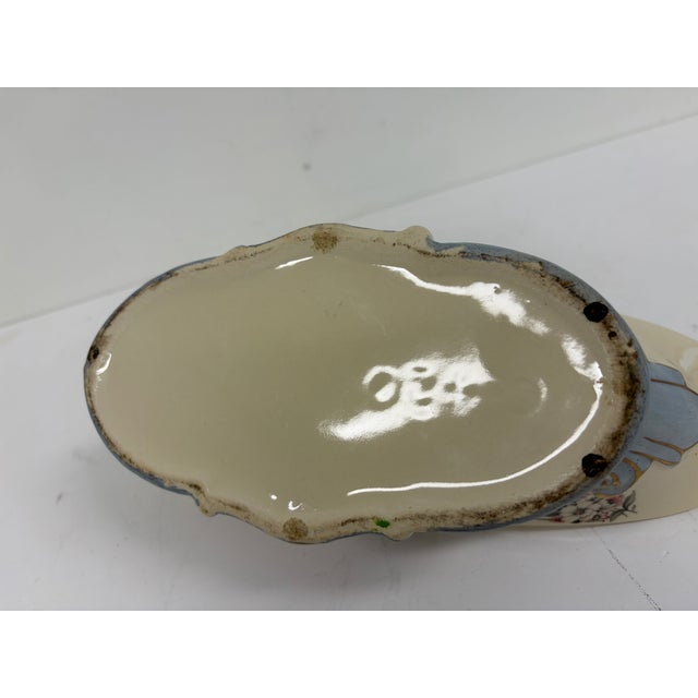 Porcelain Centerpiece Bowl With Floral and Gilt Decoration For Sale - Image 9 of 10