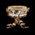 Vintage Potpourri Dish, English, Gilt Metal, Cut Glass, Display Bowl, Bonbons For Sale - Image 6 of 12