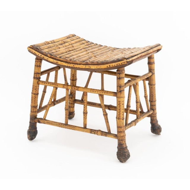 Liberty & Co. Liberty & Co. Thebes Style Bamboo Stool, Ca. 1900 For Sale - Image 4 of 8