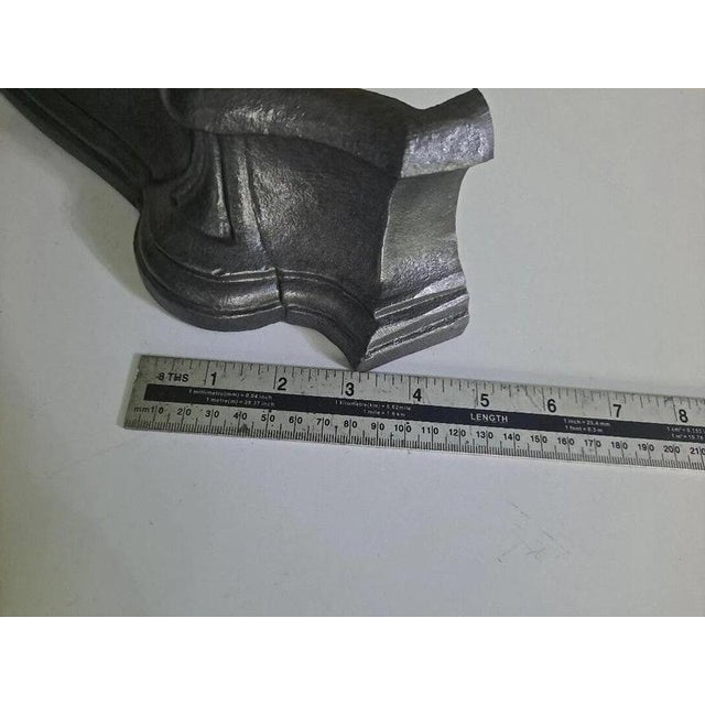 Antique Cast Iron Fireplace Ashpan Cover with Floral Detail, 1890s For Sale - Image 9 of 11