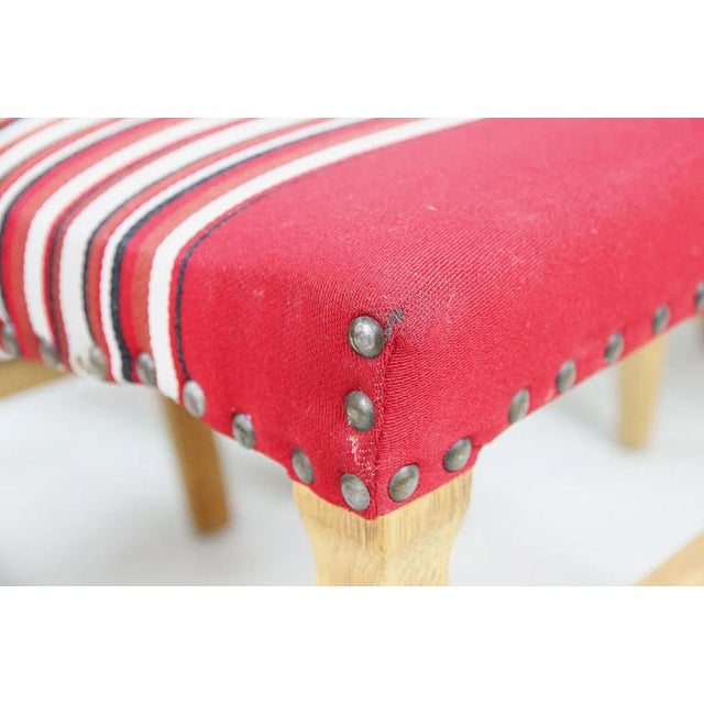Red 1970s Set 6 Danish Modern Red Dining Chairs For Sale - Image 8 of 12