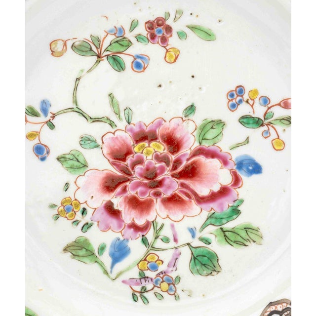 Rose Chinese Export Famille Rose Porcelain Plates, 4 For Sale - Image 8 of 18