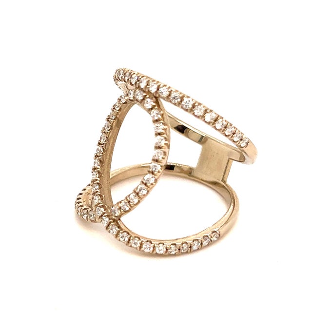 Diamond Ring 14k Gold 0.85 TCW Certified For Sale In New York - Image 6 of 12