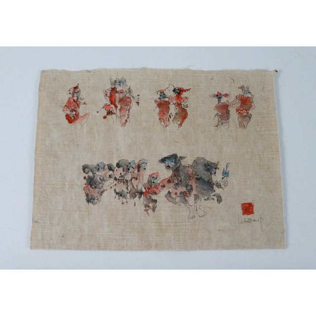 Dang Lebadang, Paysage, 1970s, Watercolor on Paper For Sale - Image 9 of 9