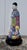 Wood Vintage Chinese Famille Rose Porcelain Figurine Scholar Court Figure Wood Stand For Sale - Image 7 of 15