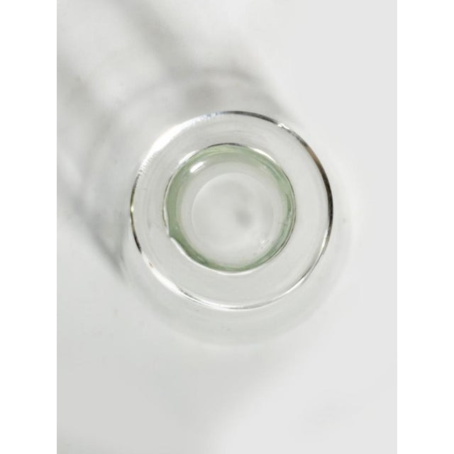 Brown Vintage Art Glass Bottles with Orange-Brown Stoppers, France, 1970, Set of 3 For Sale - Image 8 of 11