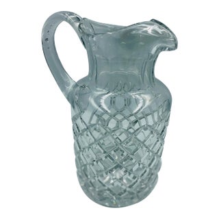 Late 20th Century Ceska "Canterbury" Pattern Crystal Lip Pitcher For Sale