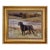 Labrador Retriever With Duck Oil Painting Print on Canvas in Antiqued Gold Frame- an 8" X 10" Framed to a 11-1/2" X 13-1/2" For Sale