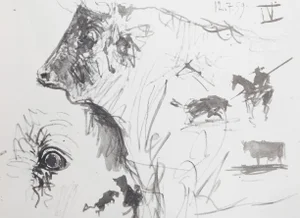 1980s "Toros y Toreros 16a" Lithograph After Pablo Picasso