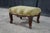 Antique Louis XV French Provincial Walnut Foot Stool Ottoman & Pillow Leopard For Sale - Image 4 of 17