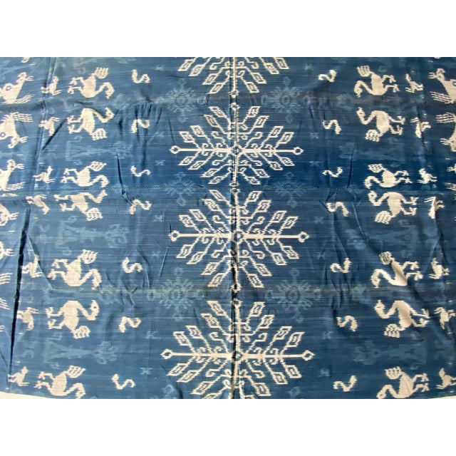 Textile Rare Bold indigo Cotton Sumba Textile For Sale - Image 7 of 18