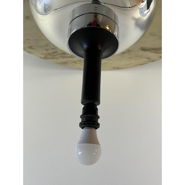 Italian Table Lamp in Opalescent Glass, 1970 For Sale - Image 5 of 16