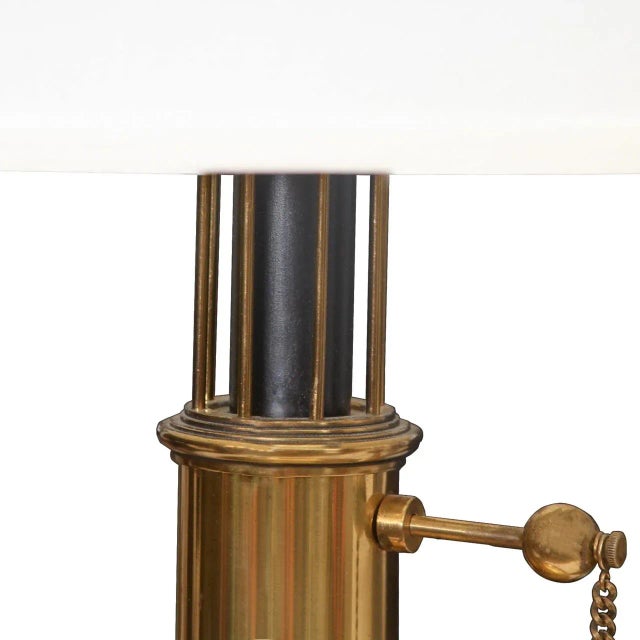 1970s Vintage Gio Ponti Attributed Brass Table Lamp For Sale In New York - Image 6 of 7