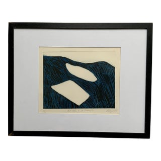 “Two Lakes in Comeraghs” Dry Point Print by Mary Fitzgerald For Sale